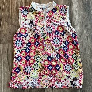 Lillie Green Floral Tank Top